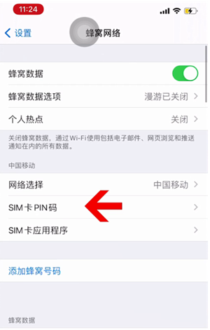 宝清苹果14维修网分享如何给iPhone14的SIM卡设置密码 