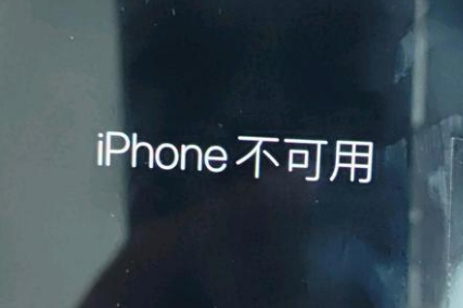 宝清苹果服务网点分享锁屏界面显示“iPhone 不可用”如何解决 